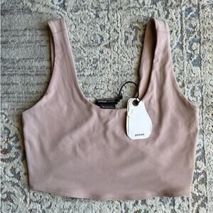 prAna Luxara Reversible Crop Top Sport Bra Medium Color Willow Linea